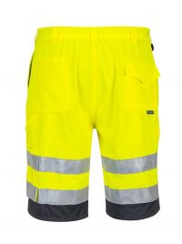 High-visibility polyester-cotton shorts